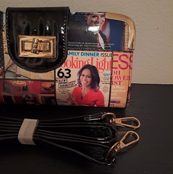 Collectors Item: Glossy Magazine Cover Michelle Obama Purse. - Picture 12 of 13